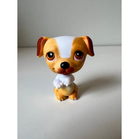 Littlest Pet Shop LPS #40 Jack Russell Terrier Puppy Dog Hasbro - Picture 1 of 5